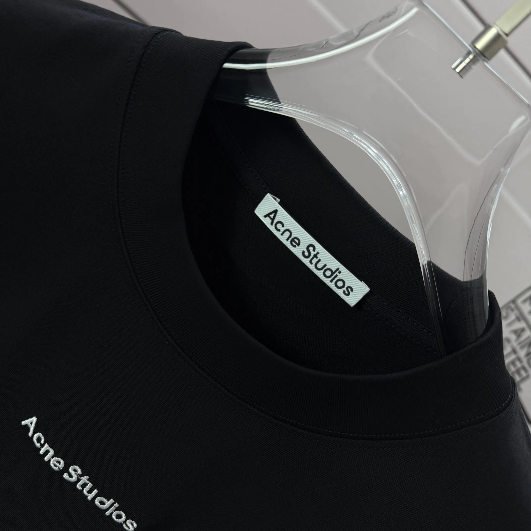 # 85 Acne studios * 2026 New Arrival tee Same Style :Black White Green Purple Size :S M L XL XXL Size： S （90-130 ） M （120-150 ） L （140-165 ） XL （160-180 ） XXL （180 ）